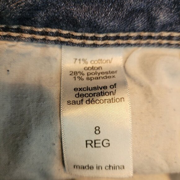 Maurices Jeans Size 8 R Low Rise Bootcut Medium Light Wash Stretch Denim Western - Picture 4 of 10